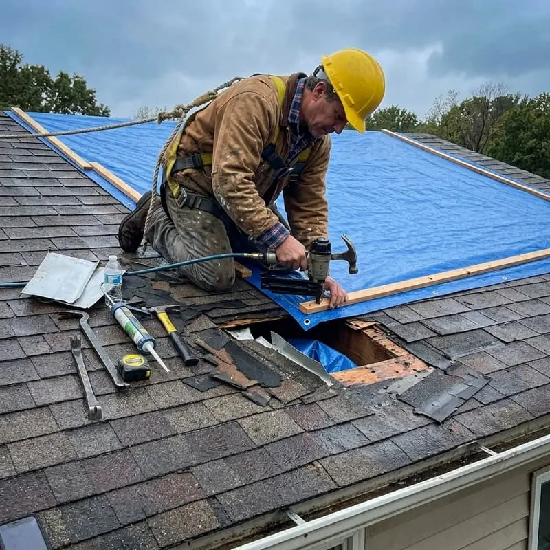 Storm Roof Repair — Missing Shingles